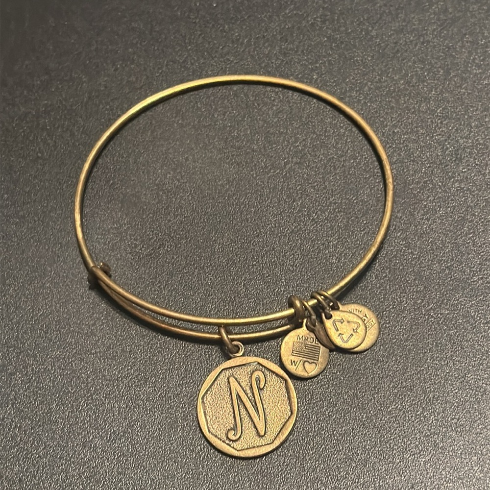 Alex and Ani Gold “N” Expandable Bracelet